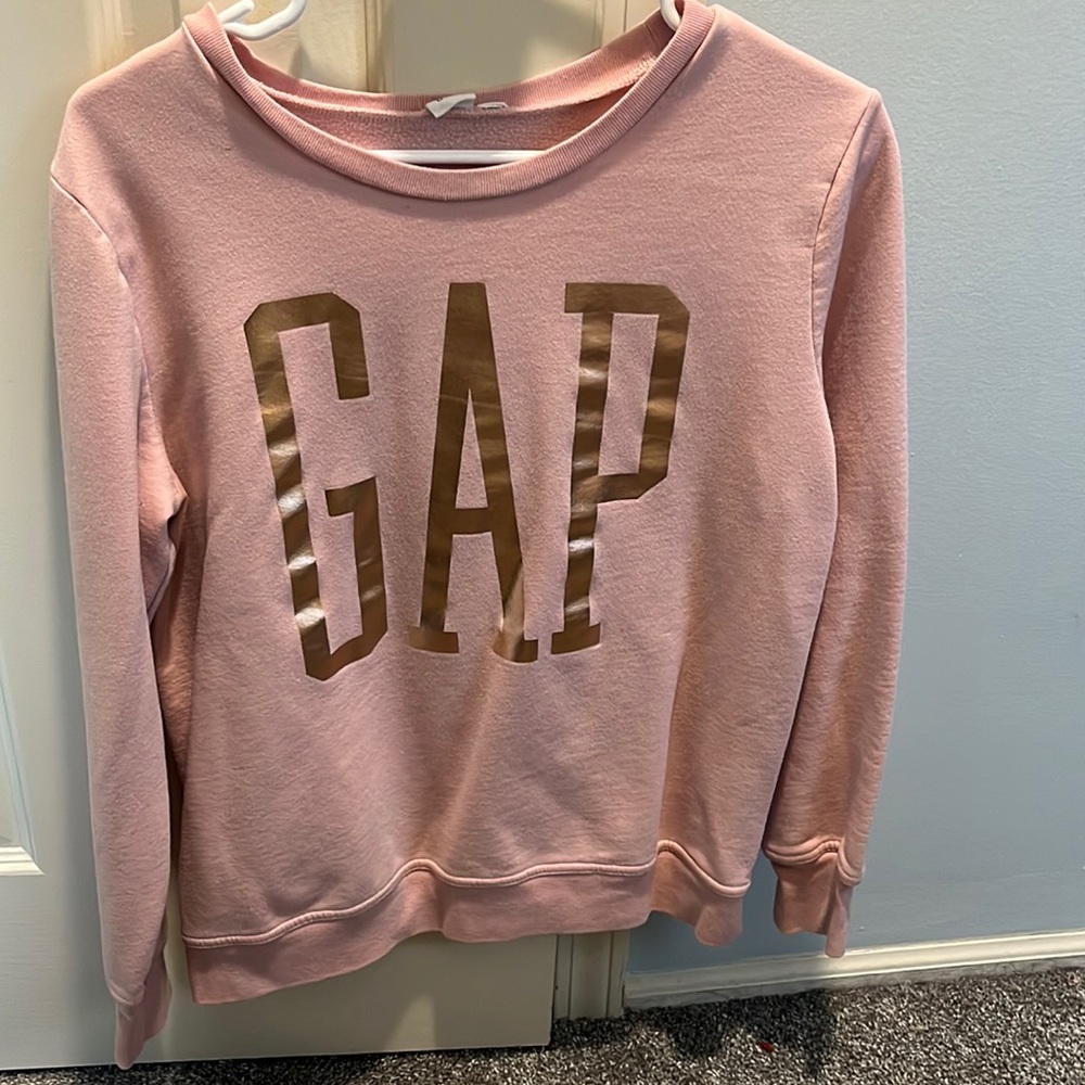 GAP Pink Sweatshirt with Gold Logo